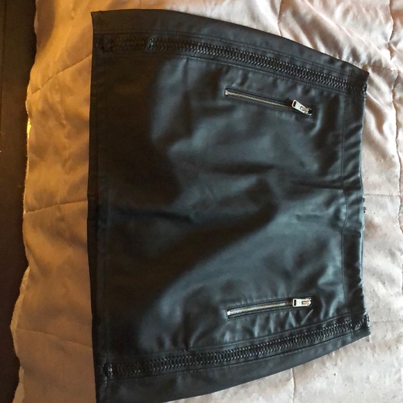 Express Dresses & Skirts - Black pleather skirt Express Dresses & Skirts - Black pleather skirt